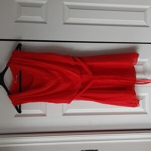 Elegant Red Sleeveless Dress